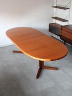 Vintage Deense uitschuifbare eettafel in teak, Huis en Inrichting, Tafels | Eettafels, Ophalen, 100 tot 150 cm, 200 cm of meer