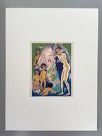 Houtgravure Kees Van Dongen 1955  in passepartout, Antiek en Kunst, Ophalen of Verzenden