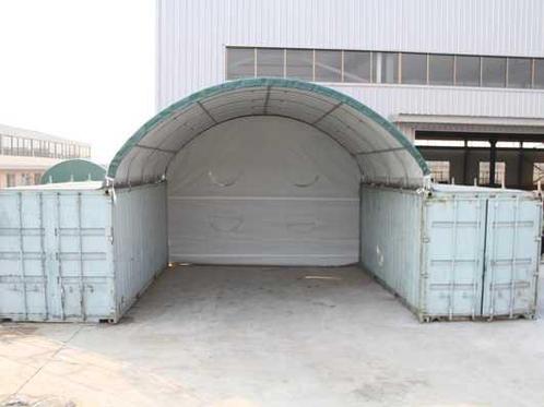 2024 Stahlworks 20ft 6x6 meter met eind zeil Shelter overkap, Zakelijke goederen, Machines en Bouw | Keten en Containers