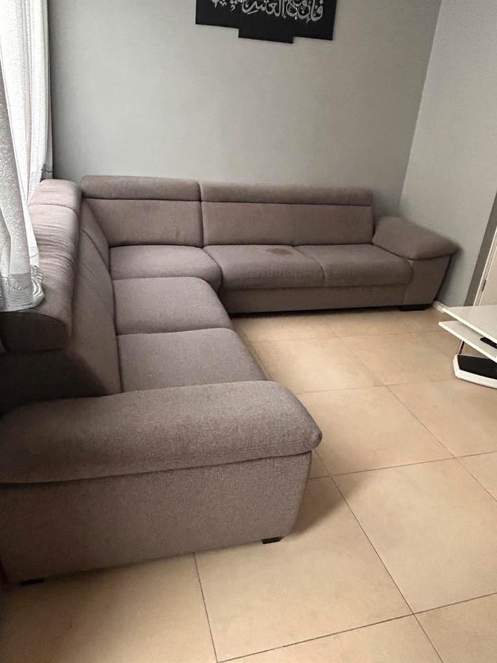 Hoekbank gratis, Huis en Inrichting, Banken | Bankstellen, Gebruikt, Vierpersoons of meer, Ophalen of Verzenden