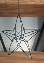 Zwarte metalen 3D ster - 30 cm, Ophalen of Verzenden, Nieuw