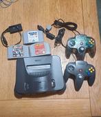 Nintendo N64 console met 3 spellen en twee controllers, Ophalen, Zo goed als nieuw, Met 2 controllers, Met games