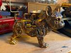 Steampunk Bulldog beeldje Dit mooie goudkleurige beeldje, Ophalen of Verzenden, Zo goed als nieuw