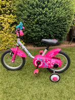 Roze kinderfiets Decathlon, Ophalen, Zijwieltjes, Gebruikt, Minder dan 16 inch