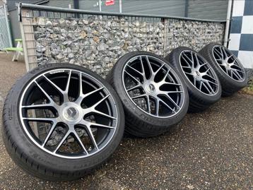 21” Mercedes AMG GT 63 velgen 5x112 + michelin PS4 GT 43 53 beschikbaar voor biedingen