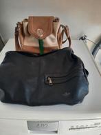 2 prachtige kunst leren dames tassen  mooi en gaaf, Ophalen of Verzenden, Zo goed als nieuw, Handtas