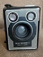 Kodak Six-20 ‘Brownie’ E + originele handleiding & leren tas, Ophalen of Verzenden, 1940 tot 1960