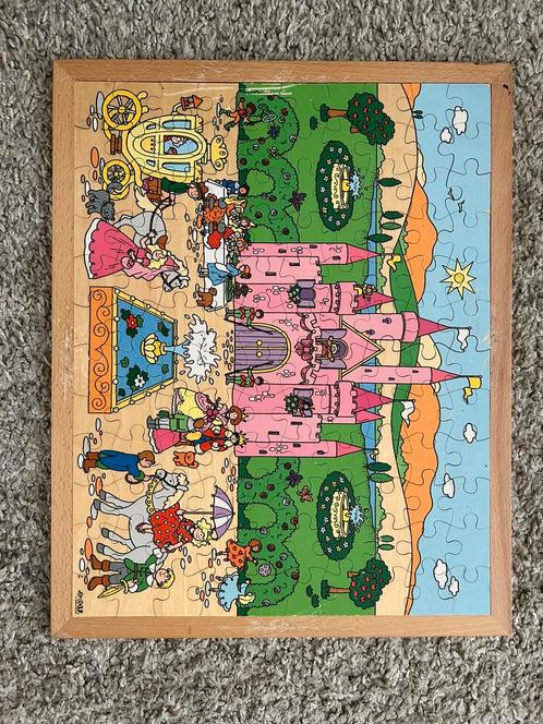 2 houten Rolf puzzels, Kinderen en Baby's, Speelgoed | Kinderpuzzels, Zo goed als nieuw, Meer dan 50 stukjes, Van hout, Ophalen of Verzenden
