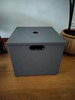Mooie haardhout bak met wieltjes, antraciet, Minder dan 50 cm, Minder dan 50 cm, Ophalen of Verzenden, Zo goed als nieuw