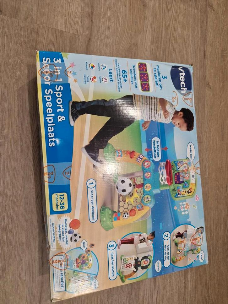 nieuw Vtech 3 in 1 Sport & Scoren Speelplaats, Kinderen en Baby's, Speelgoed | Babyspeelgoed, Zo goed als nieuw, Babygym, Met licht