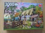 puzzel 3000 Old Hall Farm Cottage Jumbo, Legpuzzel, Meer dan 1500 stukjes, Zo goed als nieuw, Ophalen