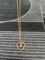 Vergulde goldplated ketting 40cm antiek vintage, Ophalen of Verzenden, Goud, Ketting, Verguld