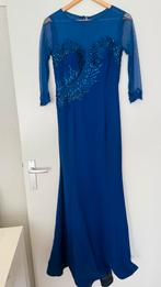 Elegante marine blauwe gala jurk - maat 38., Kleding | Dames, Gelegenheidskleding, Ophalen of Verzenden, Zo goed als nieuw, Maat 38/40 (M)