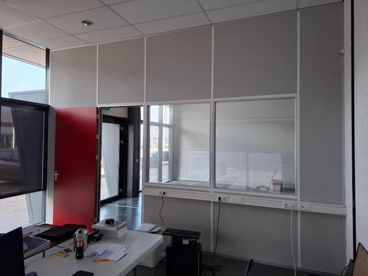 Systeemwand / scheidingswand, reeds gemonteerd. Moet weg!, Doe-het-zelf en Verbouw, Glas en Ramen, Gebruikt, Gevelraam of Ruit