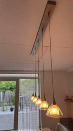 Hanglamp Caterina nikkel LED 5lichts, Huis en Inrichting, Lampen | Hanglampen, Ophalen of Verzenden, Zo goed als nieuw, Metaal