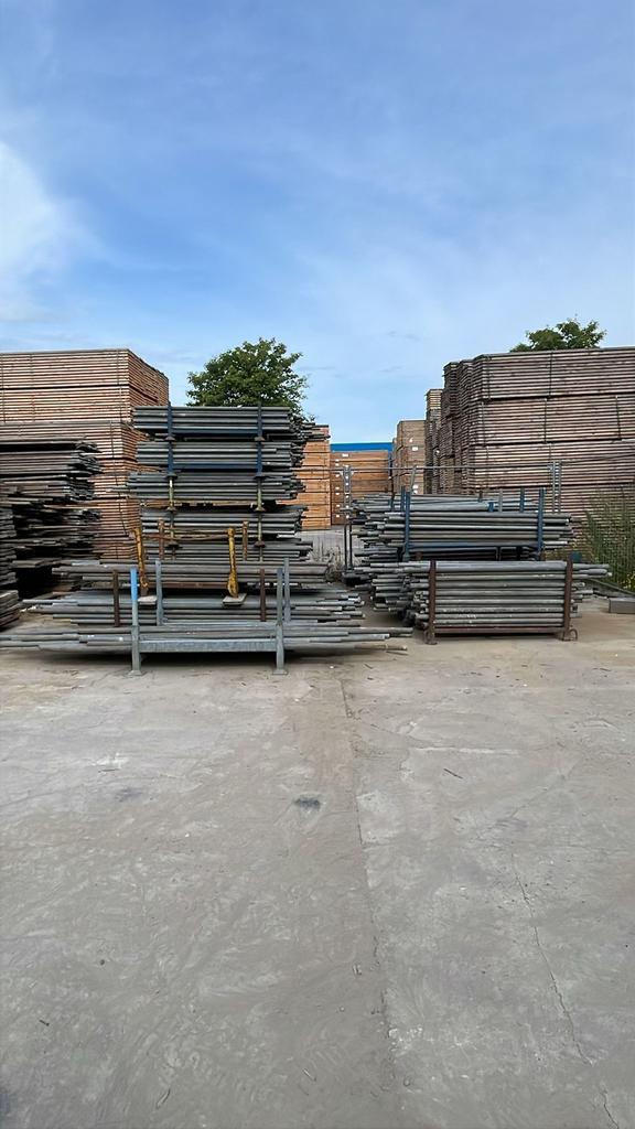 Grote partij Steigerbuizen - Korte lengtes - Diameter 48.3, Doe-het-zelf en Verbouw, Steigers, Gebruikt, Overige typen, 2 tot 5 meter