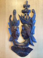 Prachtig oud hand houtsnijwerk uit Indonesië, Antiek en Kunst, Kunst | Beelden en Houtsnijwerken, Ophalen of Verzenden