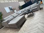 ZGAN Chique Velvet Veloura U-Bank/Hoekbank - Taupe - 364cm, Huis en Inrichting, Ophalen, -, -, Hoekbank