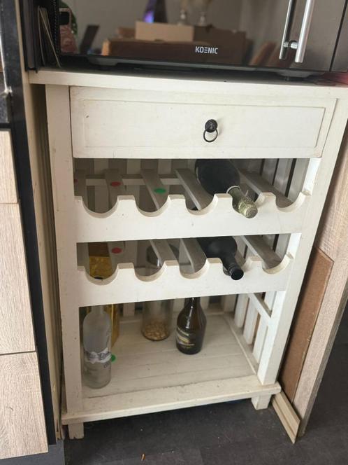 Brocante houten wijnrek, Huis en Inrichting, Woonaccessoires | Wijnrekken, Zo goed als nieuw, 75 cm of meer, Hout, 5 tot 15 flessen