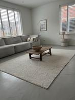 Ecru grof geknoopt vloerkleed, Huis en Inrichting, Gebruikt, 200 cm of meer, Ophalen of Verzenden, Crème