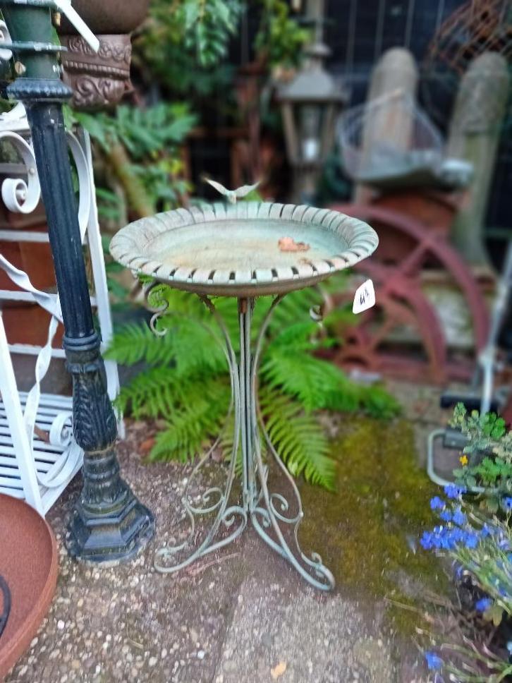 Vogelbad gietijzer graniet beton brons m/z voet Voederhuis, Tuin en Terras, Vogelhuisjes en Vogelbaden, Ophalen