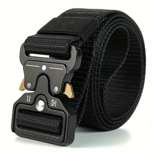 Nieuwe broekriem GOLDHANDLE  m/snelsluiting (one-click), Kleding | Heren, Riemen en Ceinturen, Nieuw, 115 cm of meer, Zwart, Verzenden