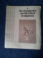 Het droogboeket van Mies Bloch in telpatroon uit Margriet'78, Ophalen of Verzenden, Gebruikt, Handborduren, Patroon