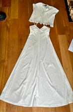 Witte vintage maxi dress met top Your Sixt Sense S 36, Sixt Sense, Ophalen of Verzenden, Onder de knie, Wit