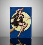 PIN UP 50s Halloween Metalen Wandbord Gil Elvgren, Verzenden, Overige typen