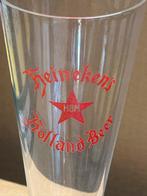 Heel oud Heineken’s HBM Holland beer glas voetglas, Ophalen, Zo goed als nieuw, Glas of Glazen, Heineken