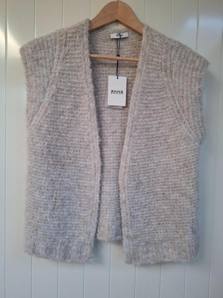Prachtig nieuw ecru gilet Anna van Toor maat S, Kleding | Dames, Truien en Vesten, Nieuw, Maat 38/40 (M), Beige, Ophalen of Verzenden