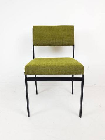 Pastoe Stoel - Vintage Design groene ploeg stof metaal zwart beschikbaar voor biedingen