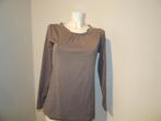 Marccain mooi shirt truitje aparte halslijn plooitjes grijs
