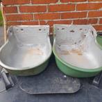 2 gietijzeren drinkbakjes, Ophalen, Minder dan 30 cm, Minder dan 60 cm, Rond