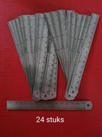 Metalen meetlat 15 cm. 24 stuks Meerdere sets op voorraad, Doe-het-zelf en Verbouw, Ophalen of Verzenden, Zo goed als nieuw