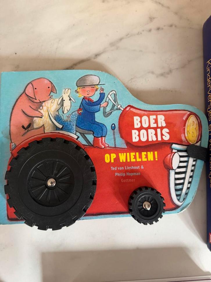 Ted van Lieshout - Boer Boris op wielen, Boeken, Kinderboeken | Baby's en Peuters, Zo goed als nieuw, 3 tot 4 jaar, Ophalen of Verzenden
