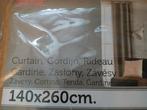 Gordijn met ringen Calais poly, Ophalen of Verzenden, Nieuw, 100 tot 150 cm, 200 cm of meer