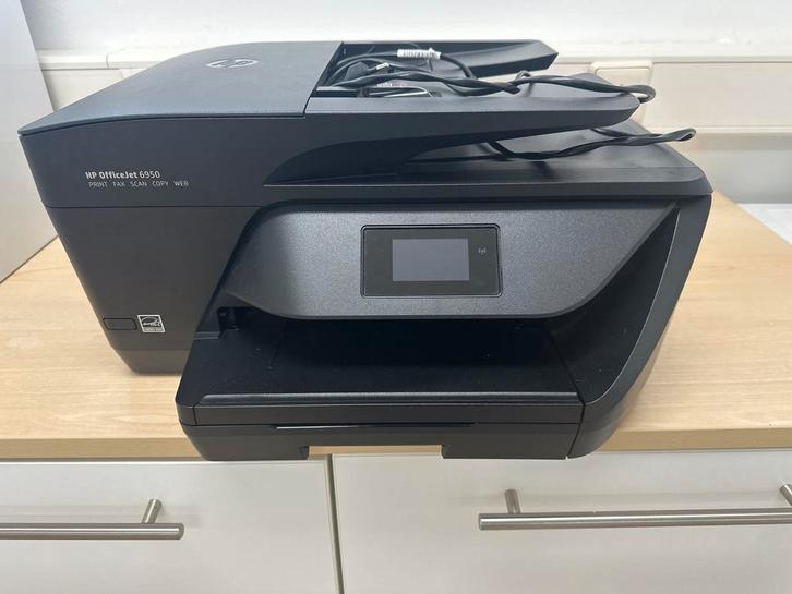 HP OfficeJet 6950 All-in-One Printer, Computers en Software, Printers, Gebruikt, All-in-one, Inkjetprinter, Faxen, Draadloos, Ophalen of Verzenden