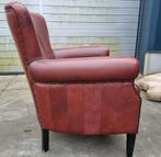 Klassieke rundleren fauteuil Rosan Lounge Atelier + BEZORGD, Huis en Inrichting, ., Klassiek, Ophalen of Verzenden, Zo goed als nieuw