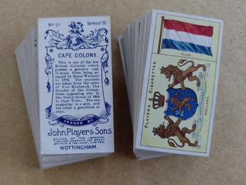 Countries Arms and Flags complete set 50 cigarette cards  beschikbaar voor biedingen