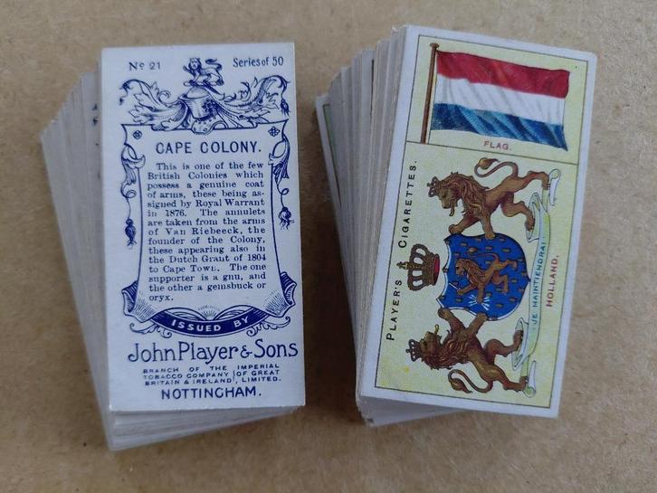 Countries Arms and Flags complete set 50 cigarette cards, Verzamelen, Complete verzamelingen en Collecties, Ophalen