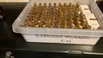 10 flesjes Yodeyma parfum  €40,00 (15 ml zonder dop/verpak) beschikbaar voor biedingen
