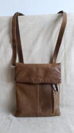 Bear Design. Leren schoudertas. Bruin., Sieraden, Tassen en Uiterlijk, Tassen | Schoudertassen, Overige merken, Gebruikt, Bruin