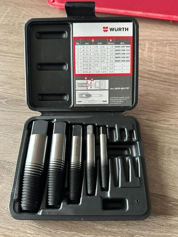 Würth Schroevenuitdraaierset | Voor beschadigde schroeven beschikbaar voor biedingen