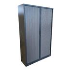 Roldeurkast Antraciet H195xB120xD45 B-keus Slot Mist, Gebruikt, 100 tot 150 cm, Meerdere deuren, Ophalen of Verzenden