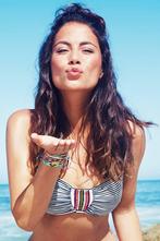 MELT Stripes Bandeau Bikini XS/S, Kleding | Dames, Verzenden, Nieuw, Zwart, Bikini