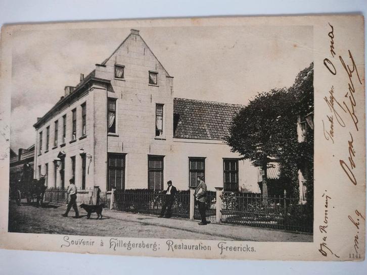 Oude ansichtkaart Hillegersberg, Rotterdam, Verzamelen, Ansichtkaarten | Nederland, Gelopen, Zuid-Holland, Voor 1920, Ophalen of Verzenden