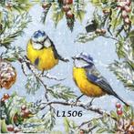 Servetten decoupage/bullet journal – koolmezen – L1506, Verzenden, Nieuw, Materiaal