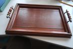dienblad met fraaie handvaten-afm. 24X35 cm, Ophalen of Verzenden, Gebruikt, Rechthoekig, Hout