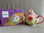 Theepot Bloemen dessin, Huis en Inrichting, Keuken | Servies, Ophalen, Overige typen, Zo goed als nieuw, Overige stijlen